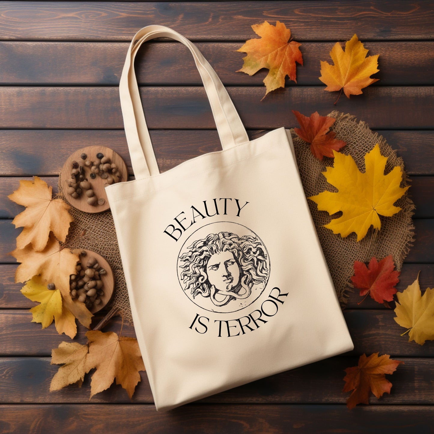 Beauty is Terror Tote Bag, The Secret History, Dark Academia, Light Academia, Donna Tartt, Book Lover Gift