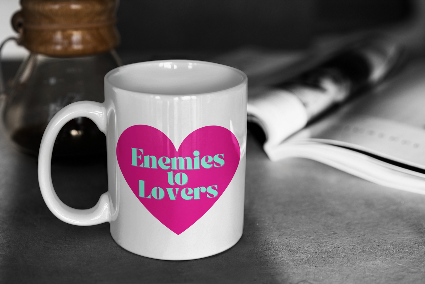 Enemies to Lovers Romance Trope Mug
