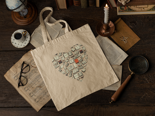 Book Lover Tote Bag - Librarian Tote - Book Reader Tote - Teacher Gift - Librarian Gift - Book Lover Gift