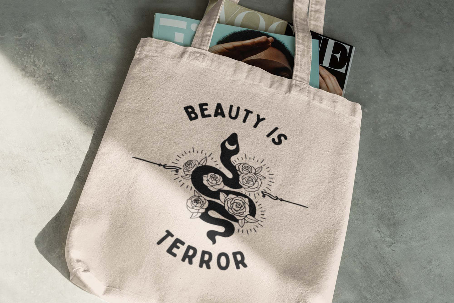 The Secret History Tote Bag, Beauty is Terror, Dark Academia Tote, Donna Tartt